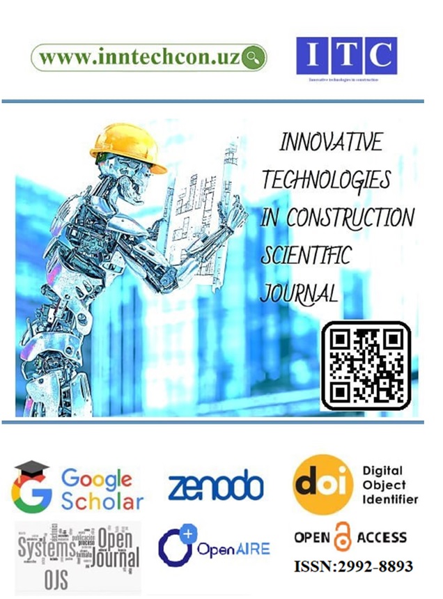 					Показать Том 7 № 1 (2024): Innovative technologies in construction Scientific Journal (ITC)
				