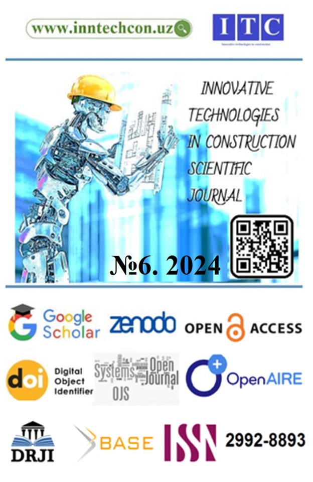 					View Vol. 6 No. 1 (2024): Innovative technologies in construction Scientific Journal (ITC)
				